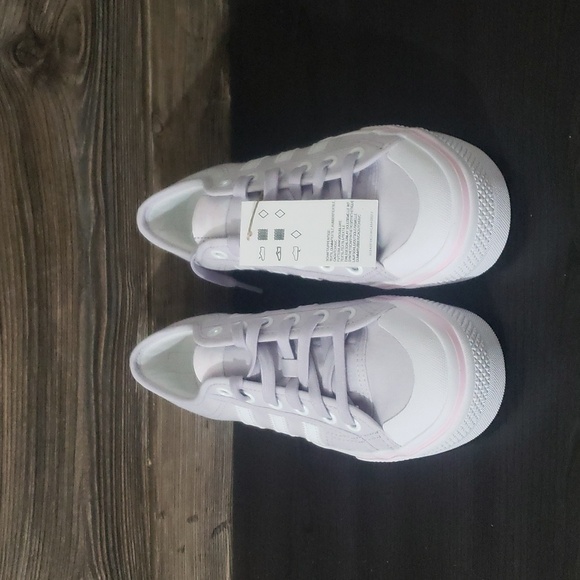 New Adidas Nizza Platform Light Purple Sneakers - Picture 3 of 12